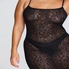 The Long Slip Dress - Botanical Lace image number null