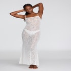 The Long Slip Dress - Botanical Lace image number null