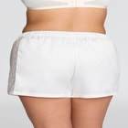 The Lace Panel Shorts - Recycled Satin image number null