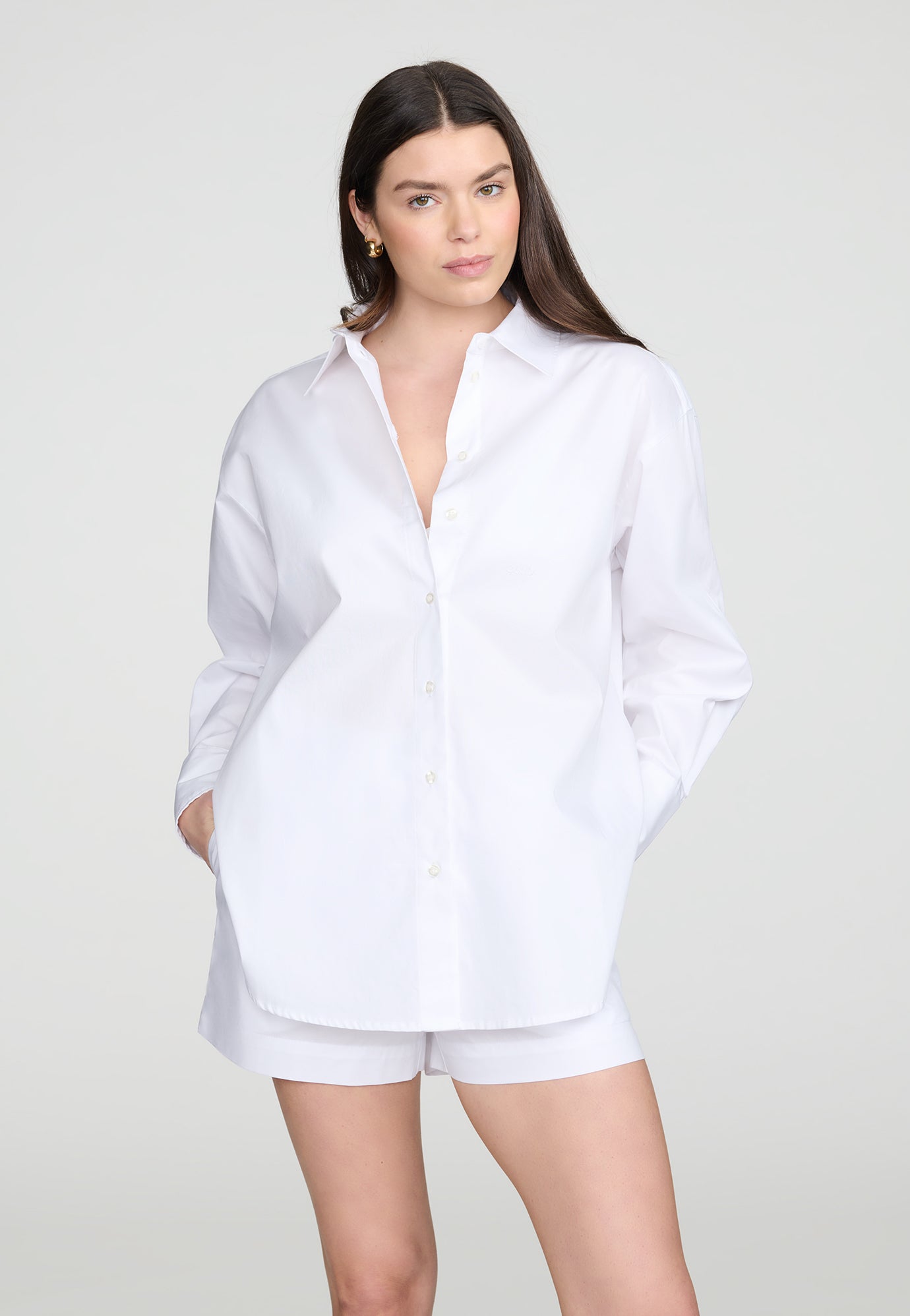 The Oversized Shirt- Cotton image number 1