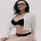 The Cropped Cardigan- Pointelle image number null