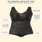 Sarong V-Neck Tummy Control One-Piece Swimsuit image number null