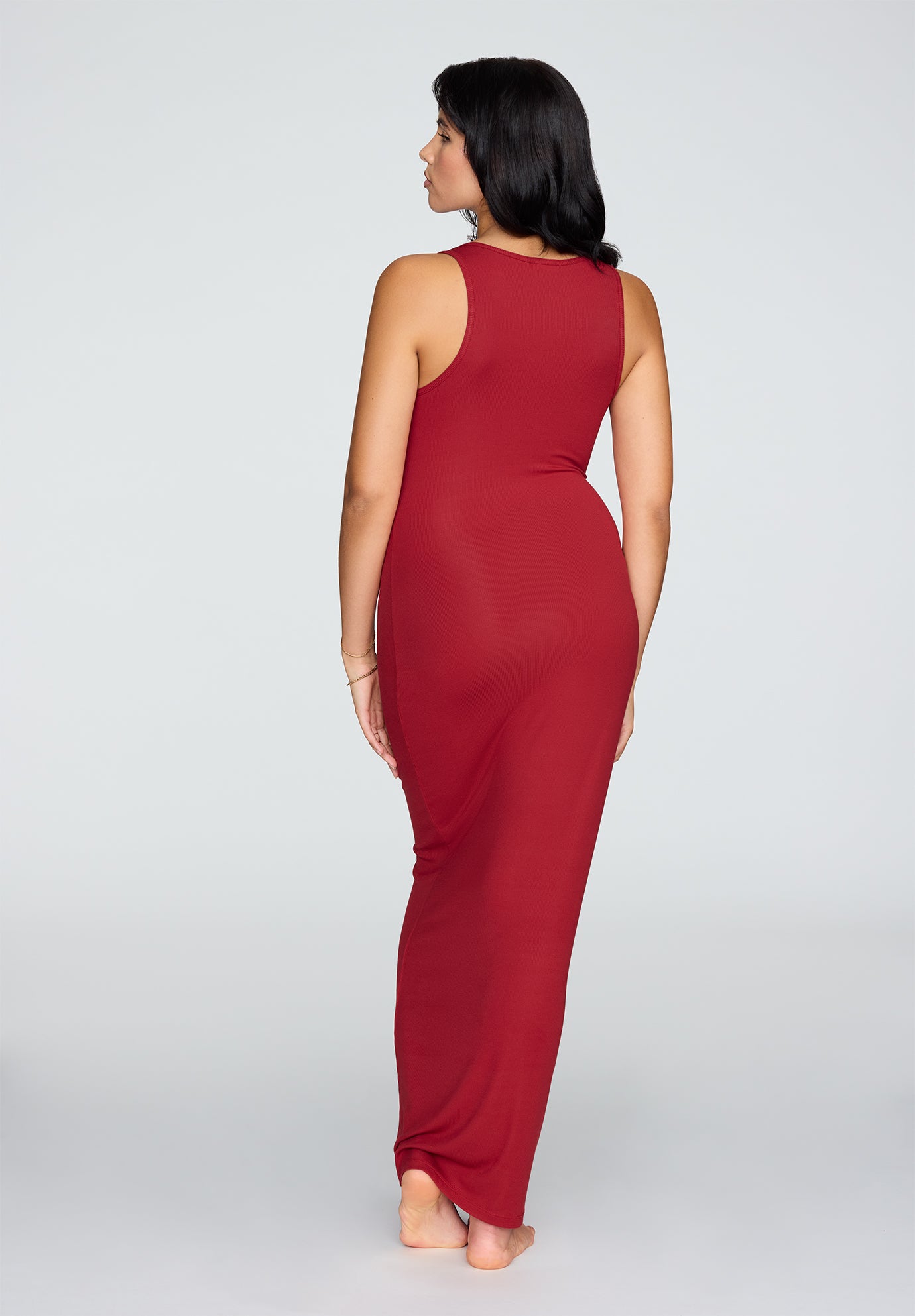 The Midi Dress - Modal Silk Rib image number 3
