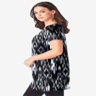 Plus Size Cotton Short Sleeve V-Neck Ultimate Tunic image number null