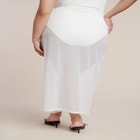 Mesh Maxi Asym Skirt Coverup image number null