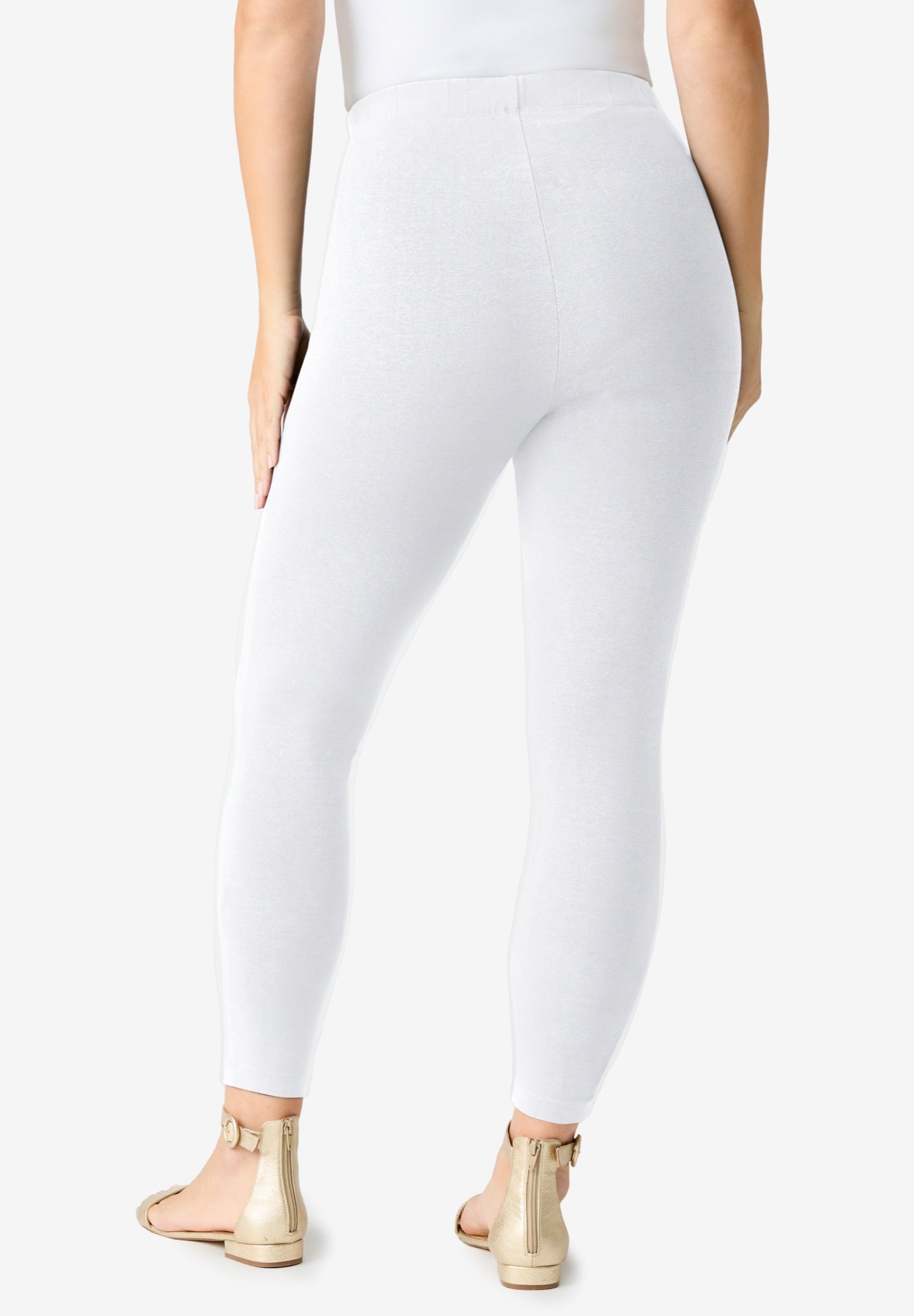 Plus Size Ankle Length Essential Stretch Legging image number 2