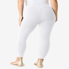 Plus Size Ankle Length Essential Stretch Legging image number null