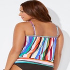 Lightweight Scoop Neck Blouson Tankini Top image number null
