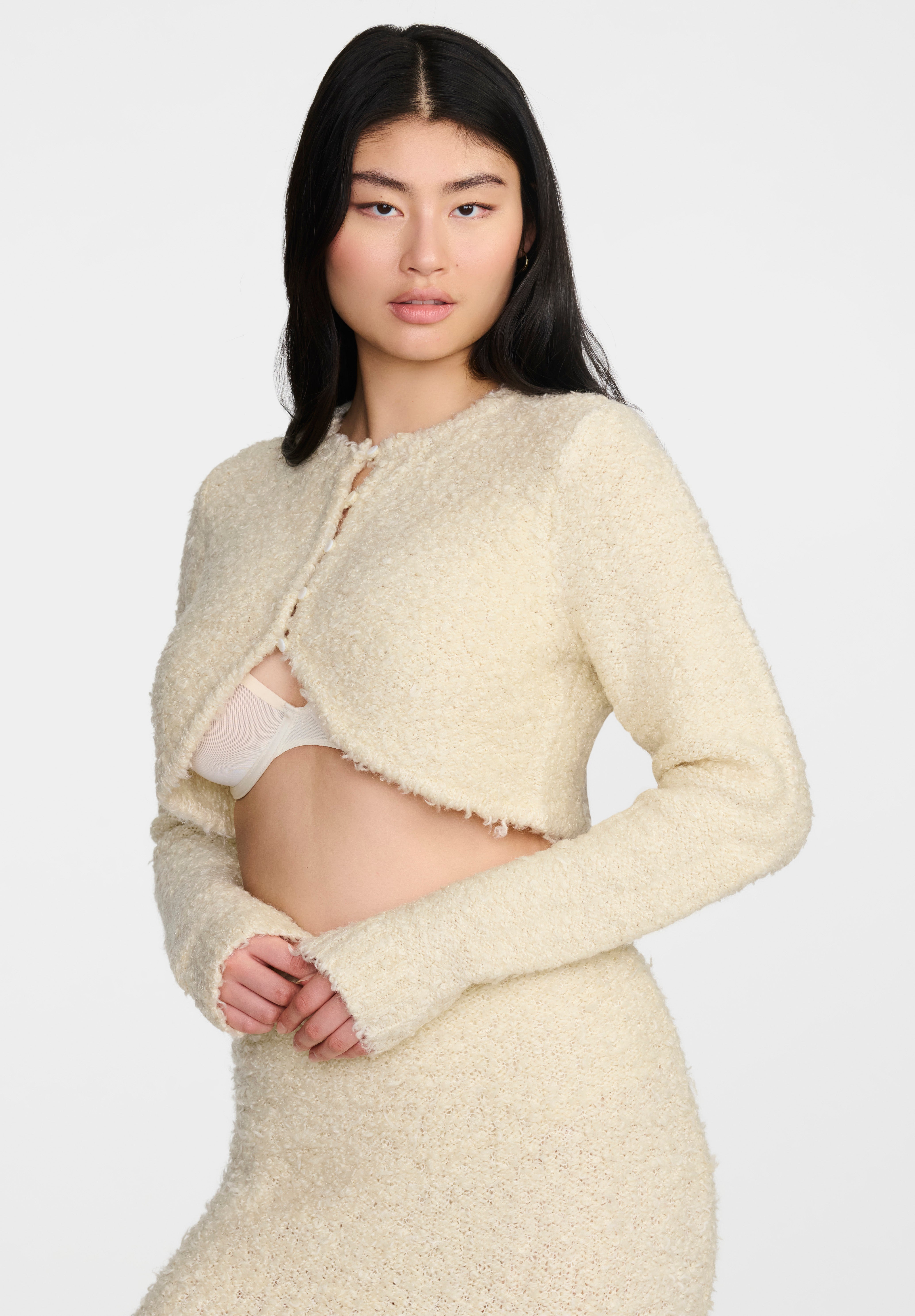  The Baby Cardigan- Boucle image number 1