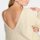 The Open-Back Sweater- Boucle image number null