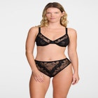 The Plunge- Floral Lace image number null