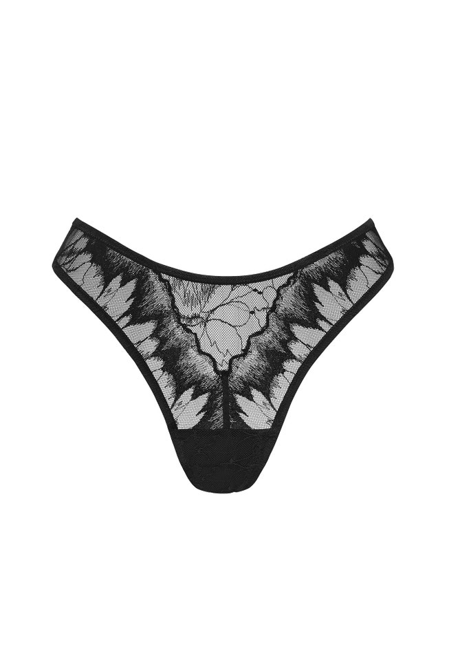 The Thong- Floral Lace image number 1