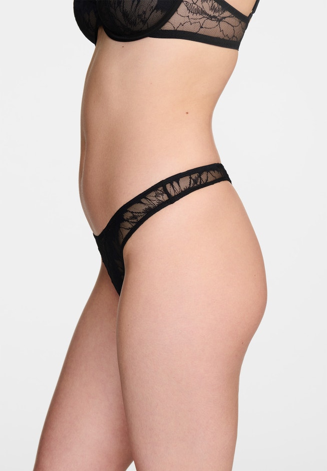The Thong- Floral Lace image number 2