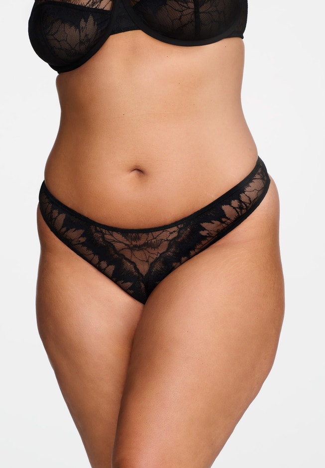 The Thong- Floral Lace image number 6