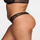 The Thong- Floral Lace image number null
