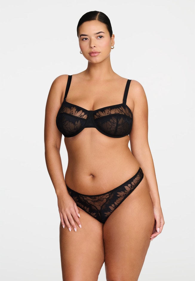 The Thong- Floral Lace image number 9