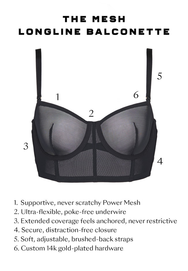 The Longline Bra - Mesh image number 6