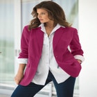 Plus Size Relaxed Boyfriend Blazer image number null