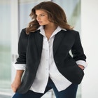 Plus Size Relaxed Boyfriend Blazer image number null