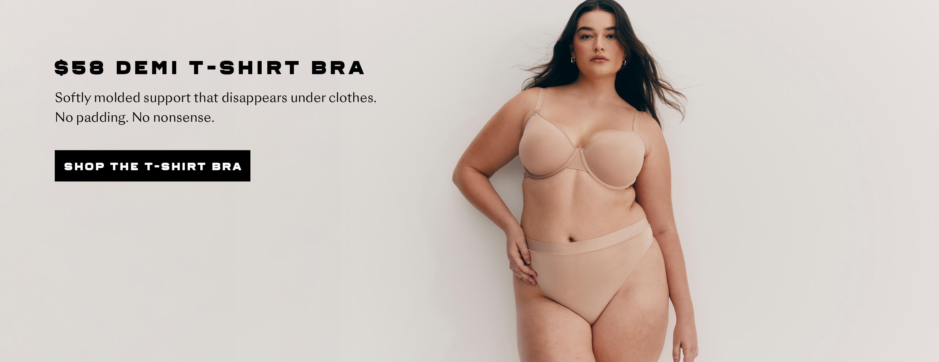 $58 Demi T-Shirt Bra